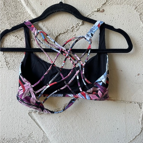 lululemon athletica Other - Lululemon Free To Be Bra (Wild) Lush Lillies Multi I Size 10